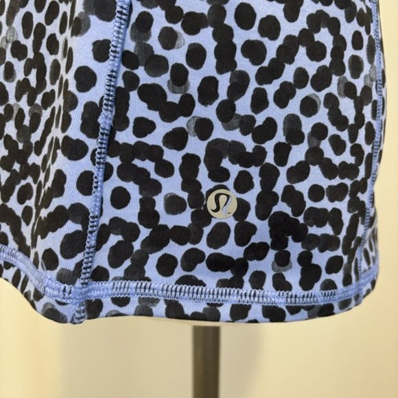Lululemon Dancing Warrior Tank Ace Spot Lullaby Black Size 6 - Picture 12 of 15